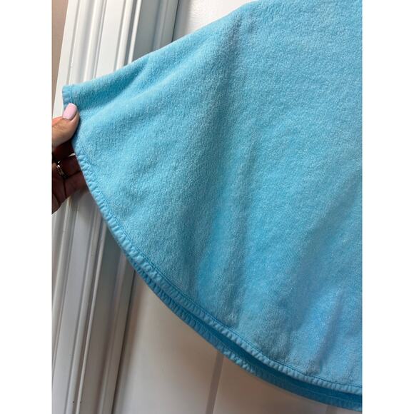 Pottery Barn Kids Swim Hooded Cover Up Terrycloth Cape Blue Size 12-18 Month - Picture 4 of 8
